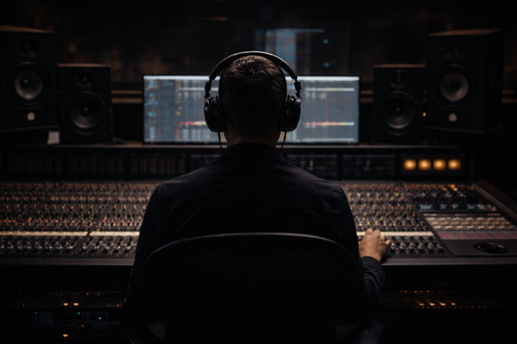 ingénieur du son mixage audio studio professionnel